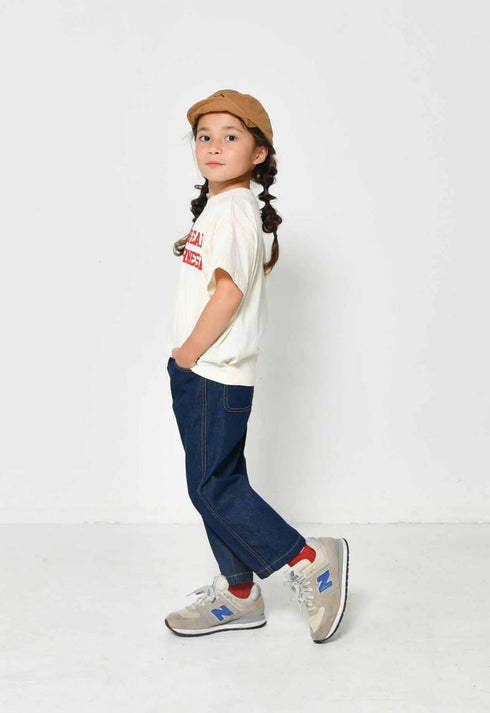 【130~150】 天竺袖タックTシャツ ★2124111j★キッズサイズ 子供服